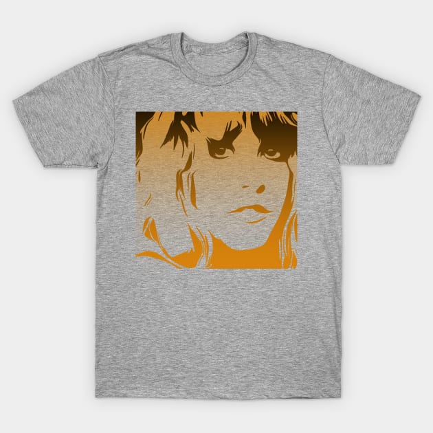 Stevie Nicks Goldtone Pop Art T-Shirt by Hart Images